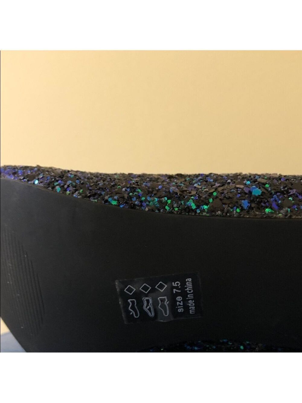 Michael Antonio Black iridescent Women’s night evening pumps women Heels 7.5
🌸 - Picture 8 of 13